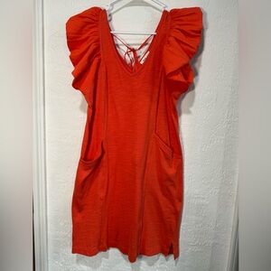 Another Love Orange  mini dress S summer